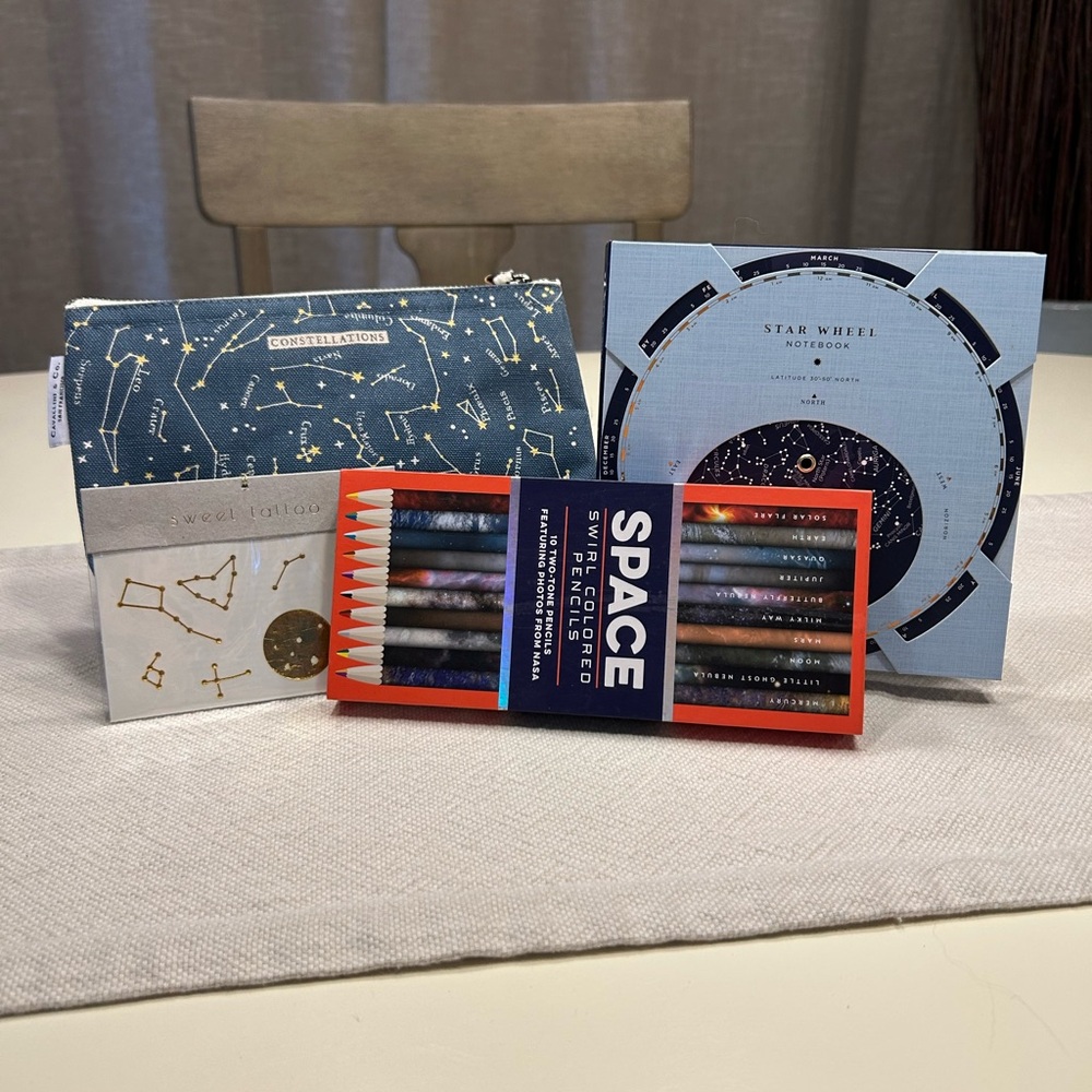 Space-Themed Stationery Set